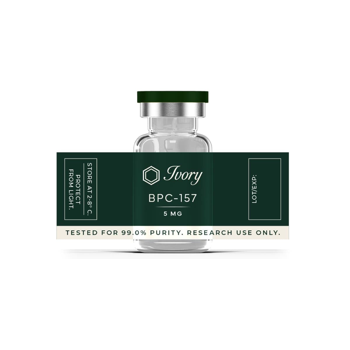 BPC-157, Ivory research vial