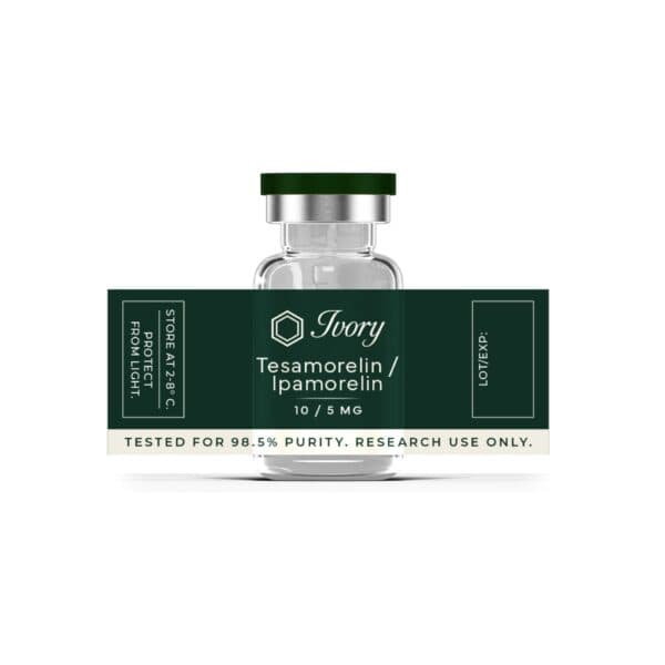 Tesamorelin + Ipamorelin Blend, Ivory research vial